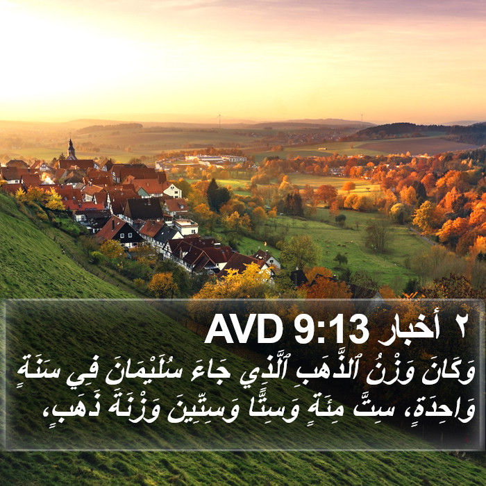 ٢ أخبار 9:13 AVD Bible Study