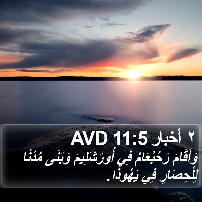 ٢ أخبار 11:5 AVD Bible Study
