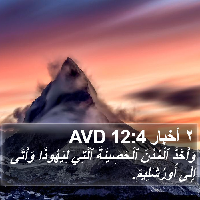 ٢ أخبار 12:4 AVD Bible Study