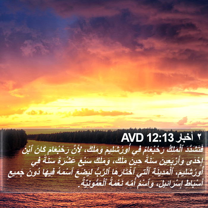 ٢ أخبار 12:13 AVD Bible Study