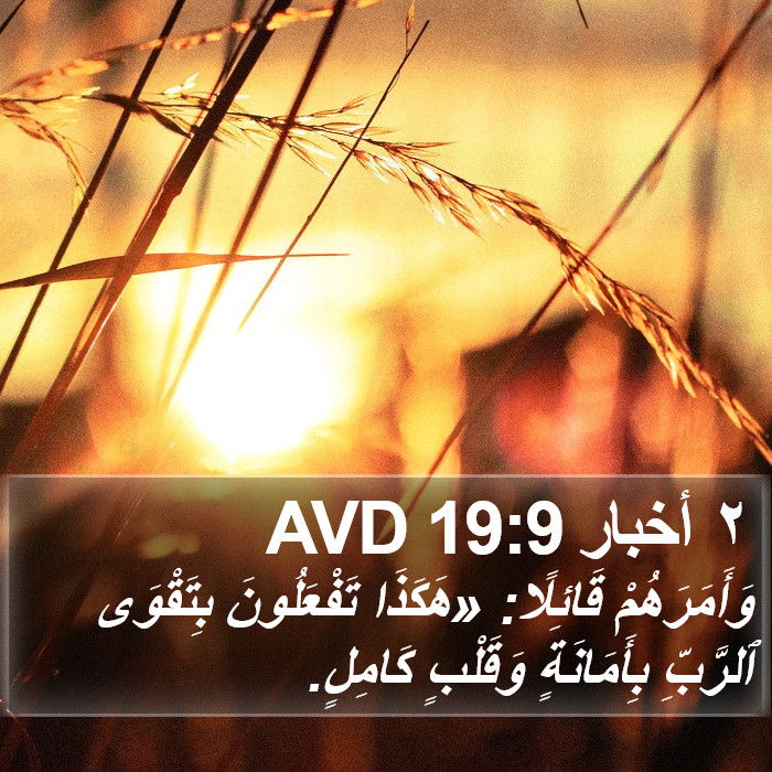 ٢ أخبار 19:9 AVD Bible Study