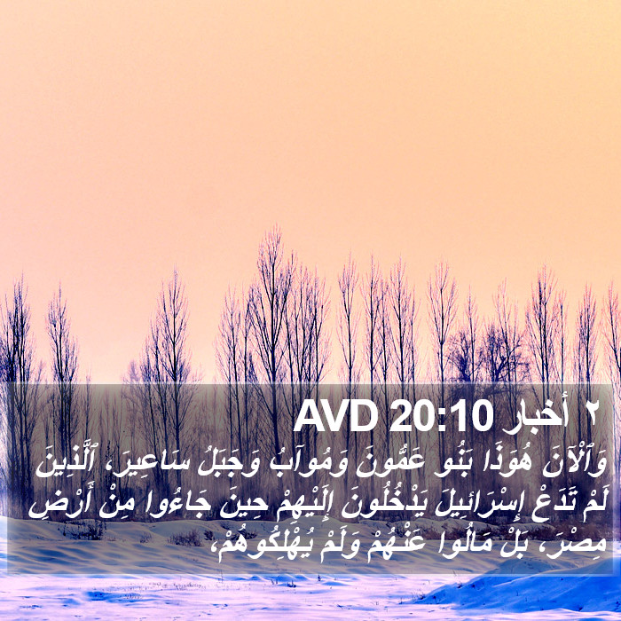 ٢ أخبار 20:10 AVD Bible Study