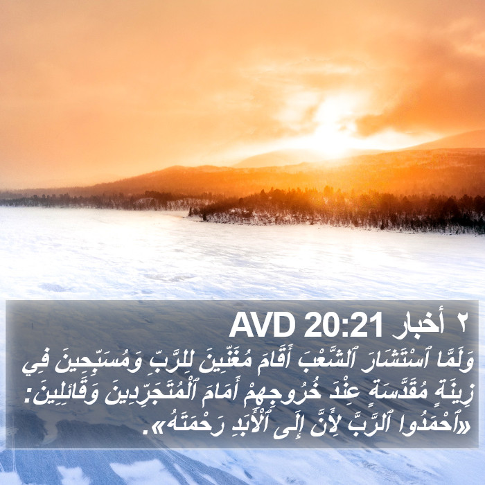 ٢ أخبار 20:21 AVD Bible Study