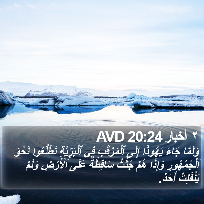 ٢ أخبار 20:24 AVD Bible Study