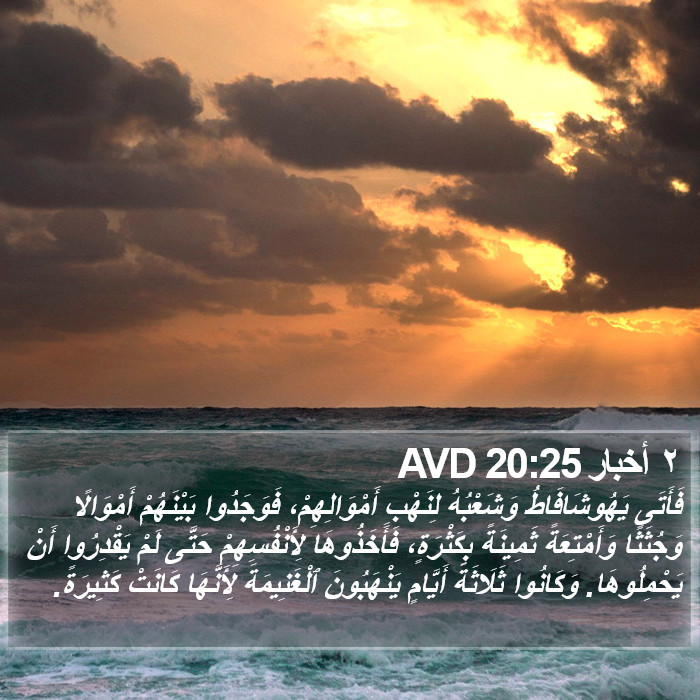 ٢ أخبار 20:25 AVD Bible Study