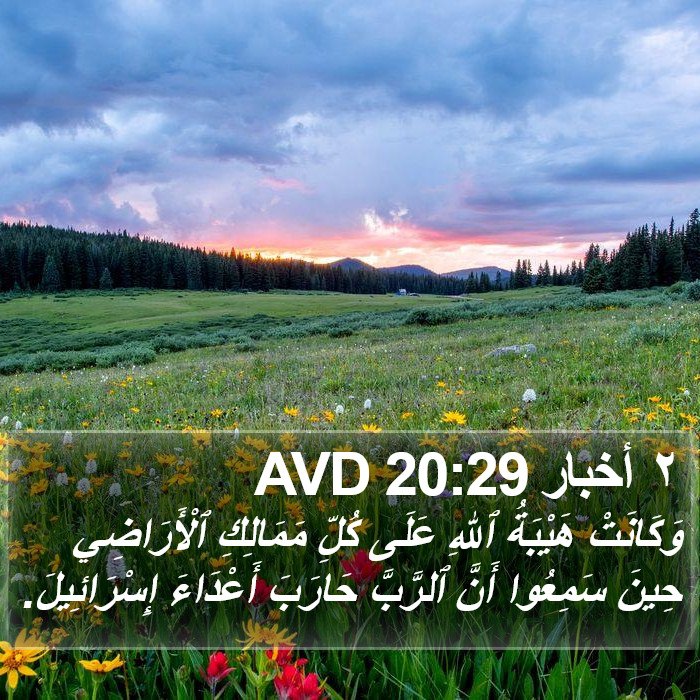 ٢ أخبار 20:29 AVD Bible Study