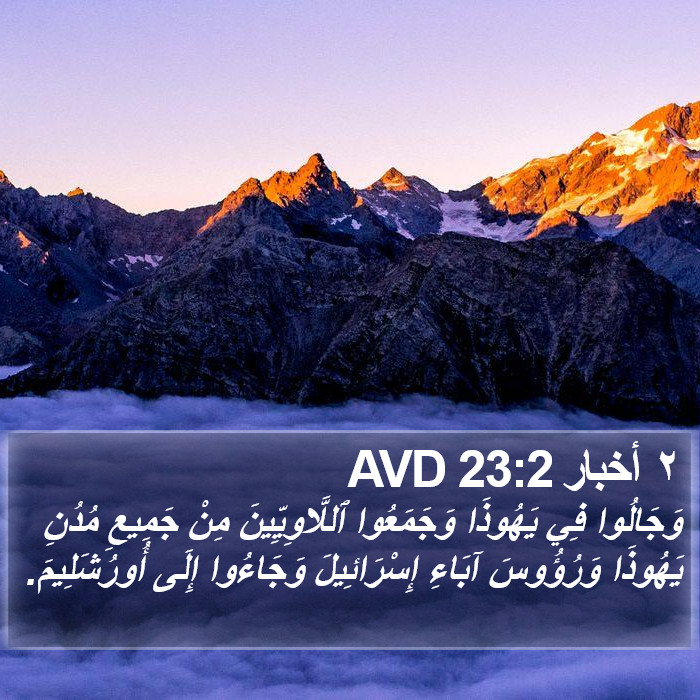 ٢ أخبار 23:2 AVD Bible Study