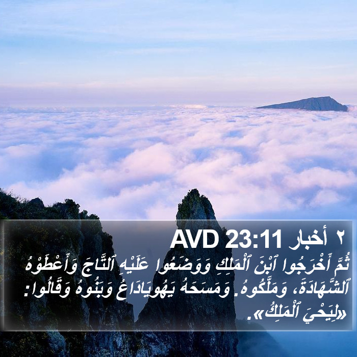 ٢ أخبار 23:11 AVD Bible Study