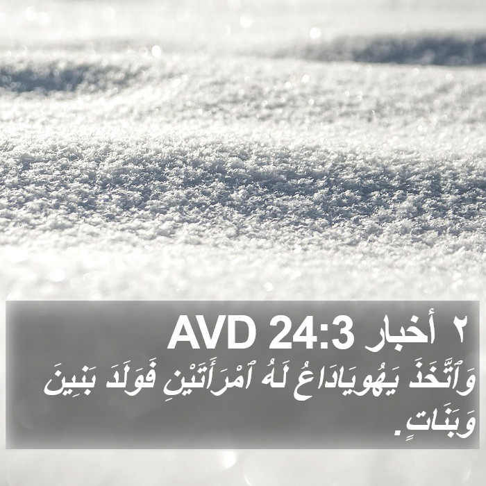 ٢ أخبار 24:3 AVD Bible Study