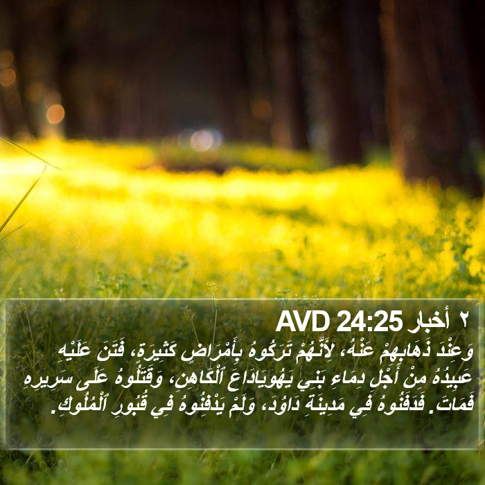 ٢ أخبار 24:25 AVD Bible Study