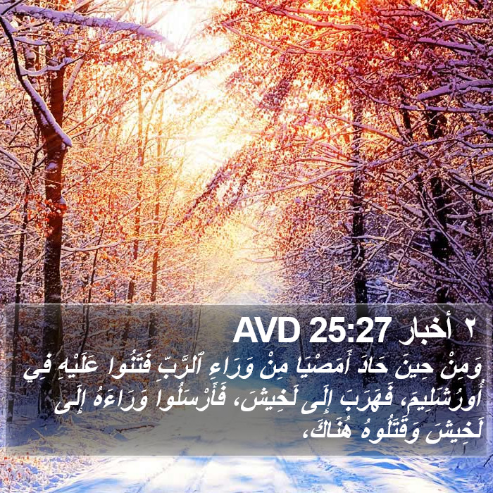 ٢ أخبار 25:27 AVD Bible Study