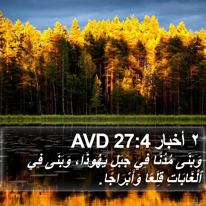 ٢ أخبار 27:4 AVD Bible Study