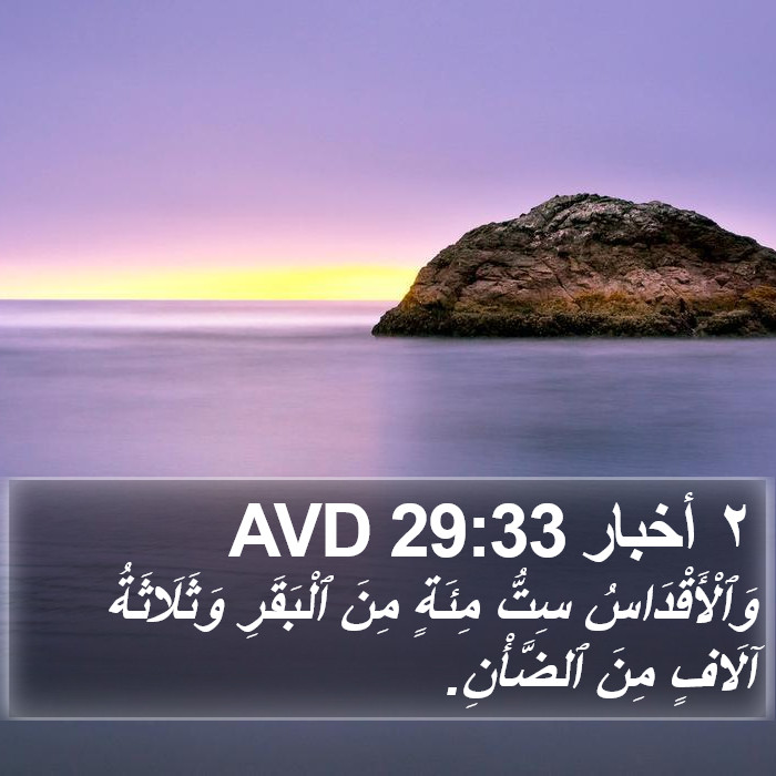 ٢ أخبار 29:33 AVD Bible Study