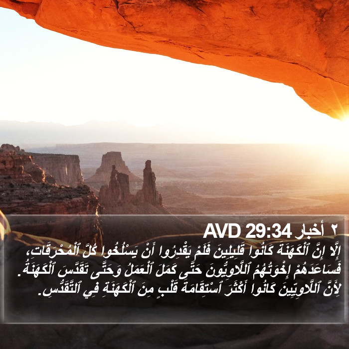 ٢ أخبار 29:34 AVD Bible Study