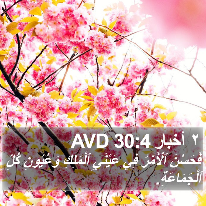 ٢ أخبار 30:4 AVD Bible Study