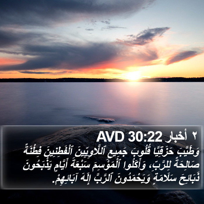 ٢ أخبار 30:22 AVD Bible Study