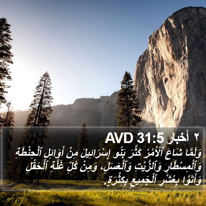 ٢ أخبار 31:5 AVD Bible Study