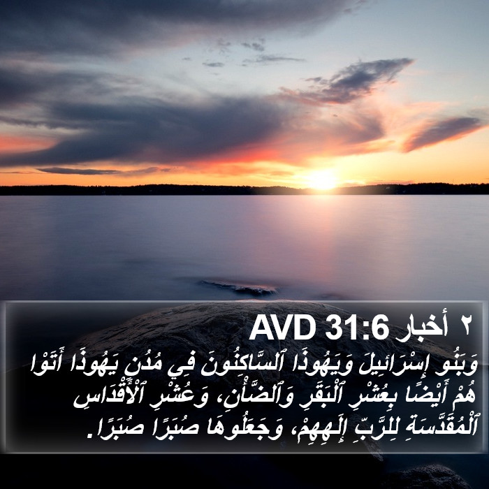 ٢ أخبار 31:6 AVD Bible Study