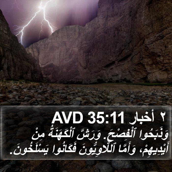 ٢ أخبار 35:11 AVD Bible Study