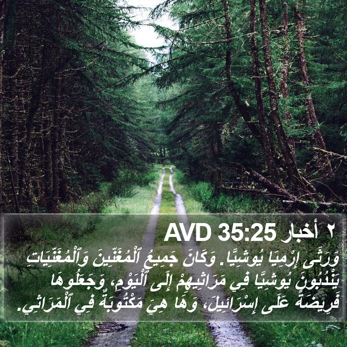 ٢ أخبار 35:25 AVD Bible Study