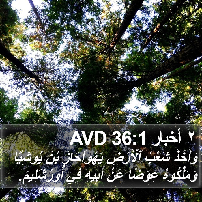 ٢ أخبار 36:1 AVD Bible Study