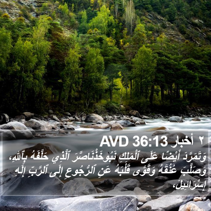 ٢ أخبار 36:13 AVD Bible Study