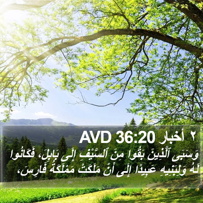 ٢ أخبار 36:20 AVD Bible Study