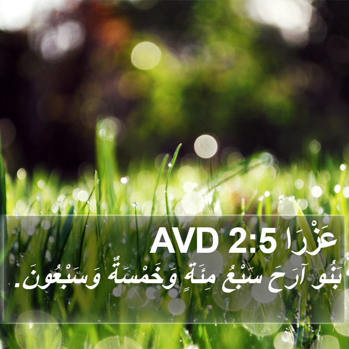 عَزْرَا 2:5 AVD Bible Study