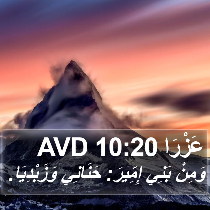 عَزْرَا 10:20 AVD Bible Study