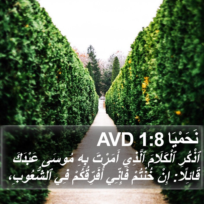 نَحَمْيَا 1:8 AVD Bible Study