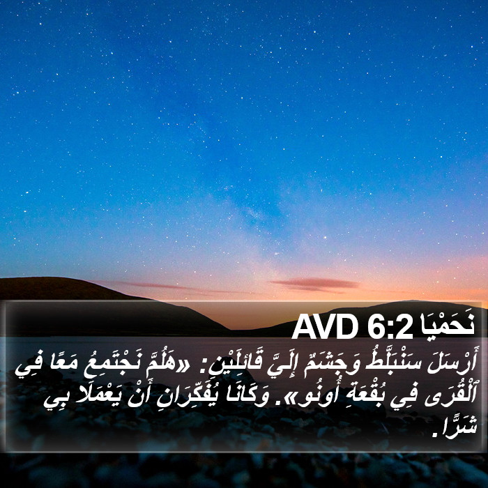 نَحَمْيَا 6:2 AVD Bible Study