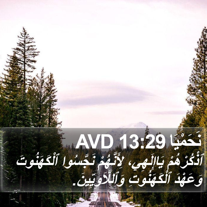نَحَمْيَا 13:29 AVD Bible Study