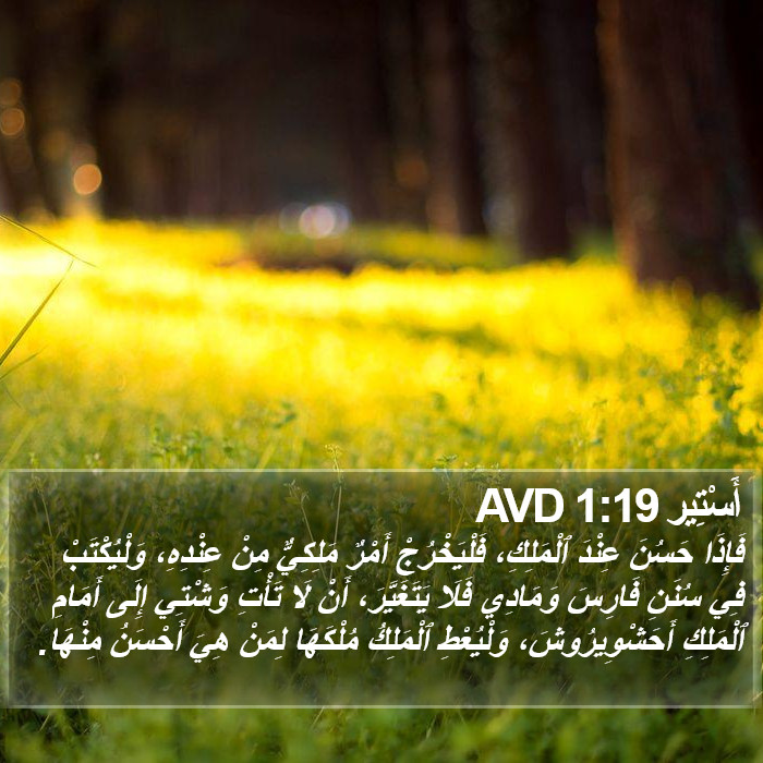 أَسْتِير 1:19 AVD Bible Study