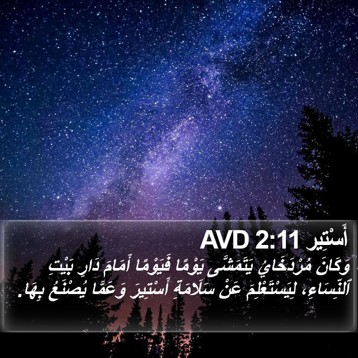 أَسْتِير 2:11 AVD Bible Study