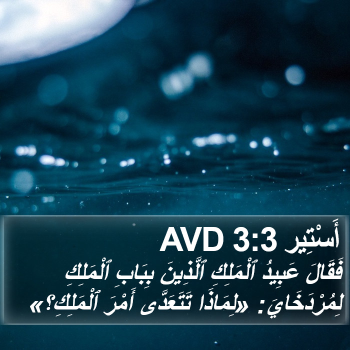 أَسْتِير 3:3 AVD Bible Study