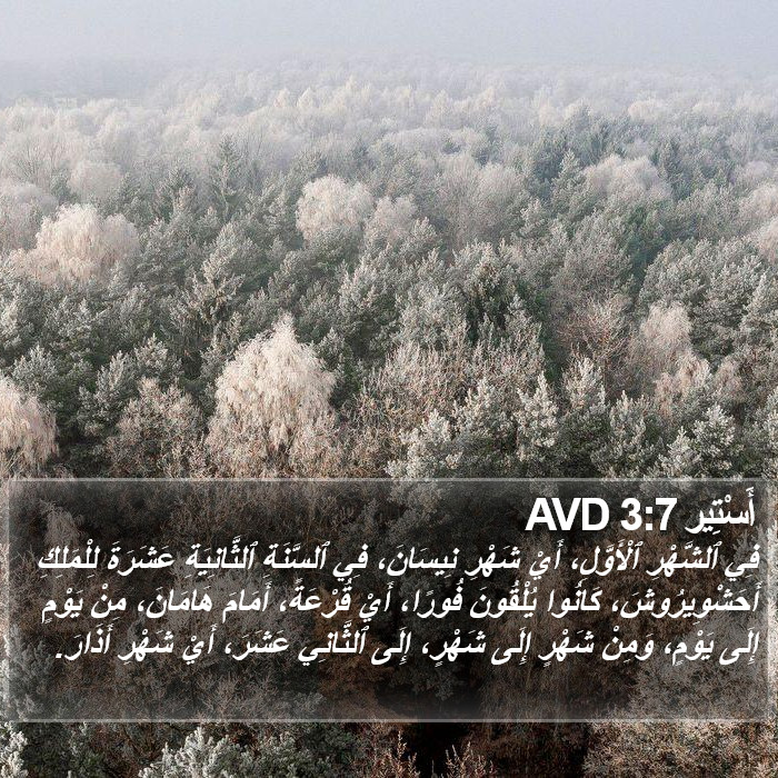 أَسْتِير 3:7 AVD Bible Study