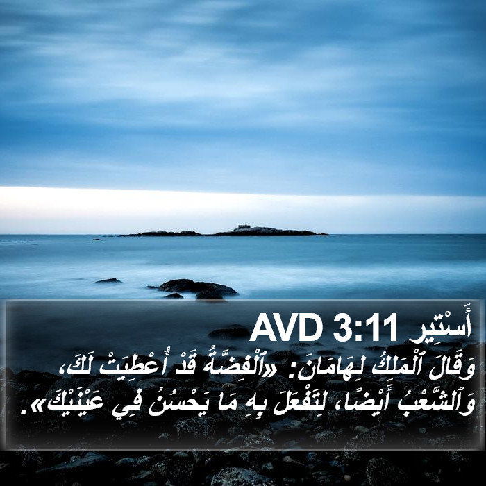 أَسْتِير 3:11 AVD Bible Study
