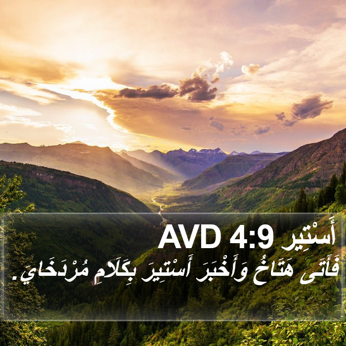 أَسْتِير 4:9 AVD Bible Study