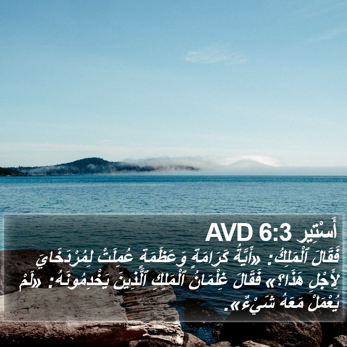 أَسْتِير 6:3 AVD Bible Study