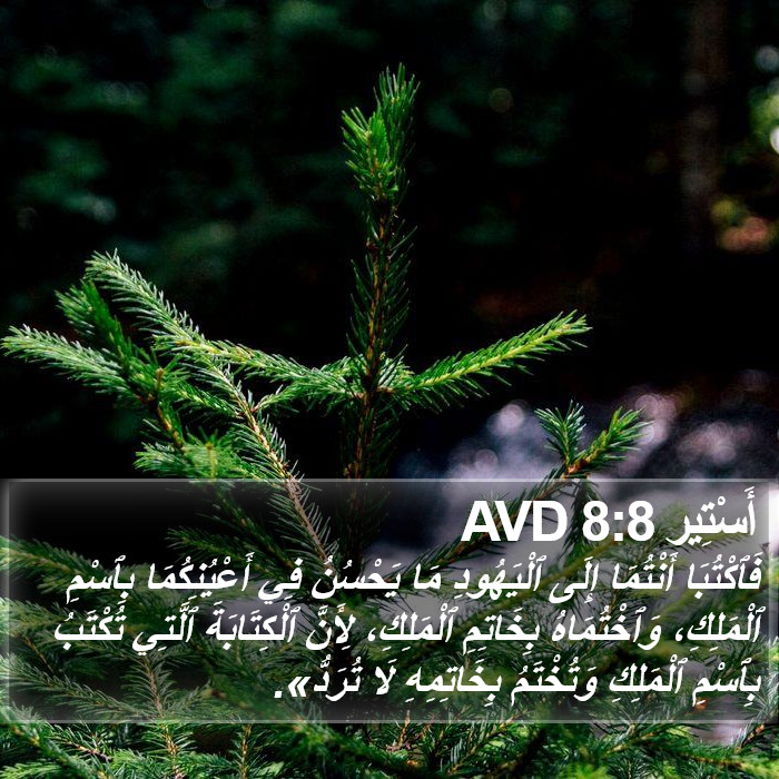 أَسْتِير 8:8 AVD Bible Study