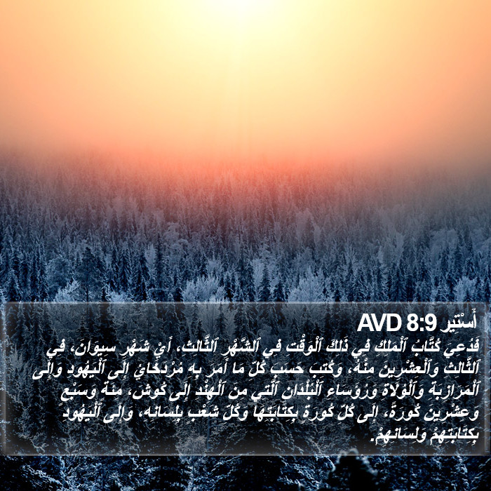 أَسْتِير 8:9 AVD Bible Study