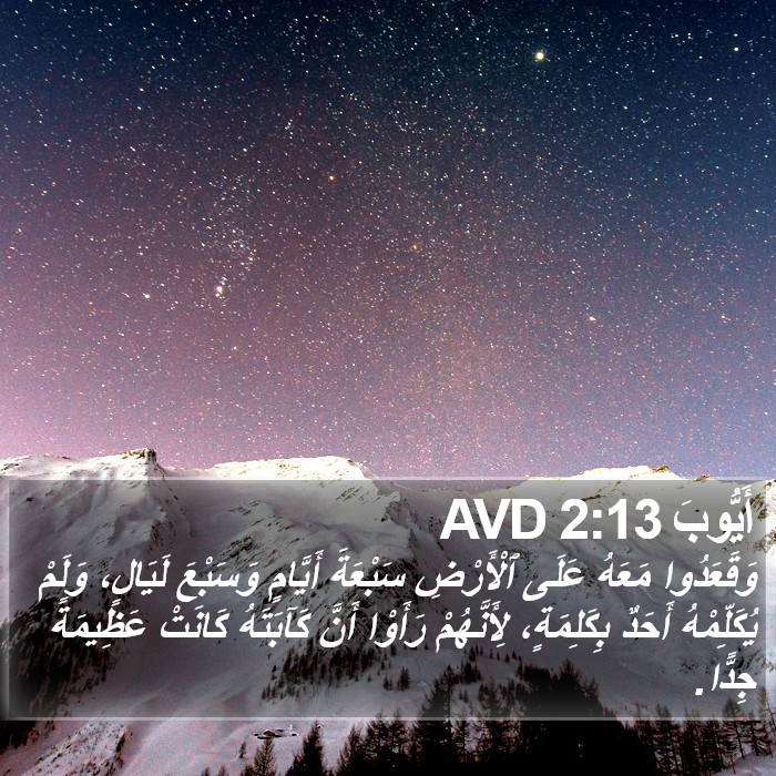 أَيُّوبَ 2:13 AVD Bible Study