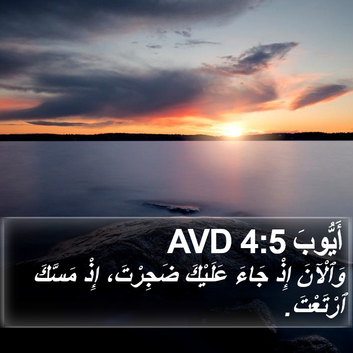 أَيُّوبَ 4:5 AVD Bible Study