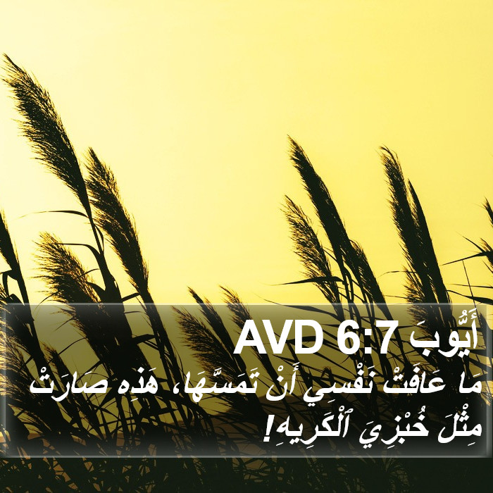 أَيُّوبَ 6:7 AVD Bible Study