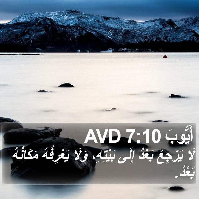 أَيُّوبَ 7:10 AVD Bible Study