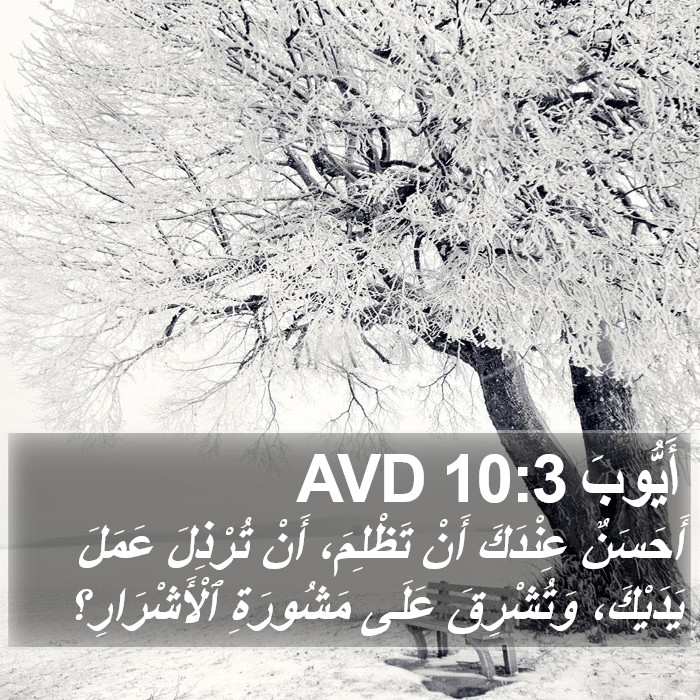 أَيُّوبَ 10:3 AVD Bible Study