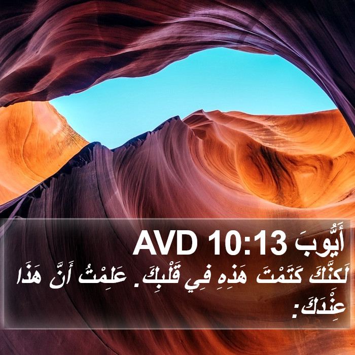 أَيُّوبَ 10:13 AVD Bible Study