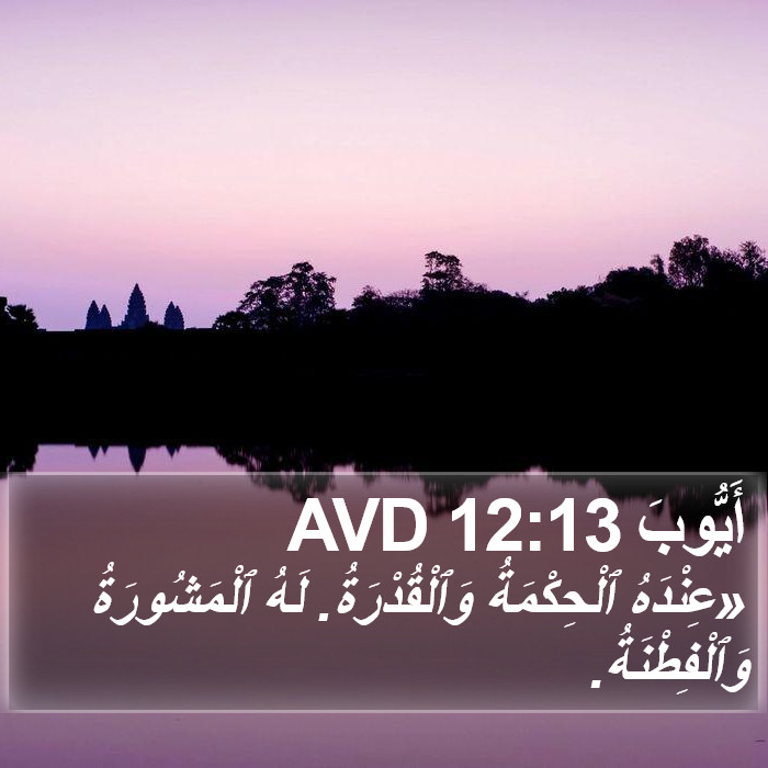 أَيُّوبَ 12:13 AVD Bible Study