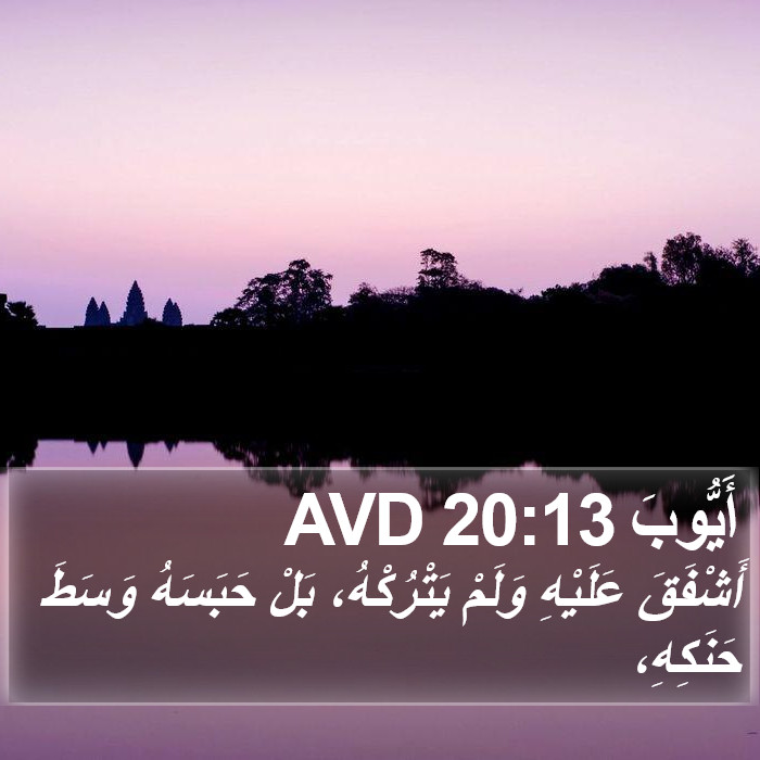 أَيُّوبَ 20:13 AVD Bible Study