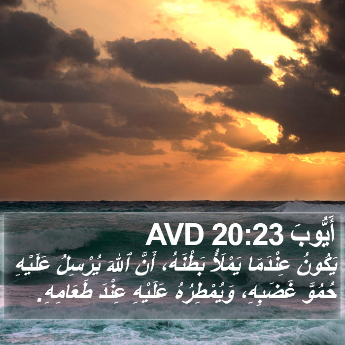 أَيُّوبَ 20:23 AVD Bible Study